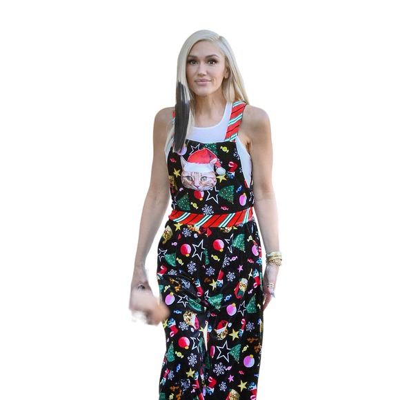 Christmas Cat Jumpsuit - Gwen Stefani - Size LARGE - Picture 2 of 5